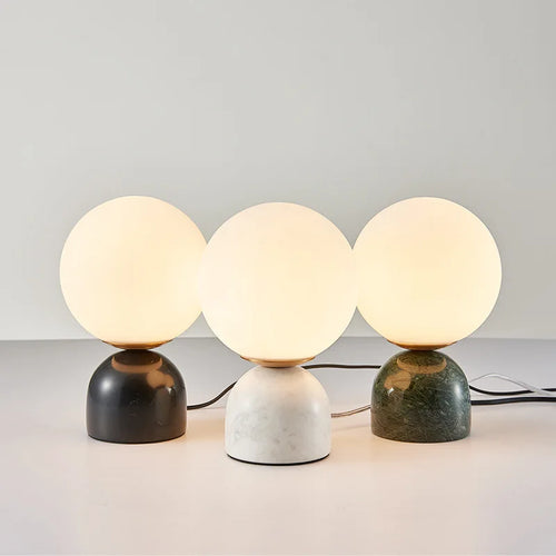 Arctic Stone Orb Lamp