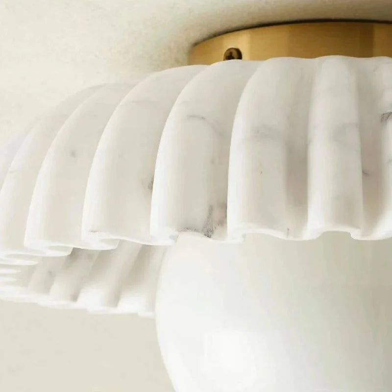 Carrara Pleat Ceiling Lamp