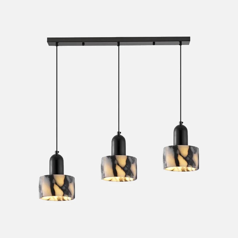 Carrara Marble Eclipse Lamp Three heads