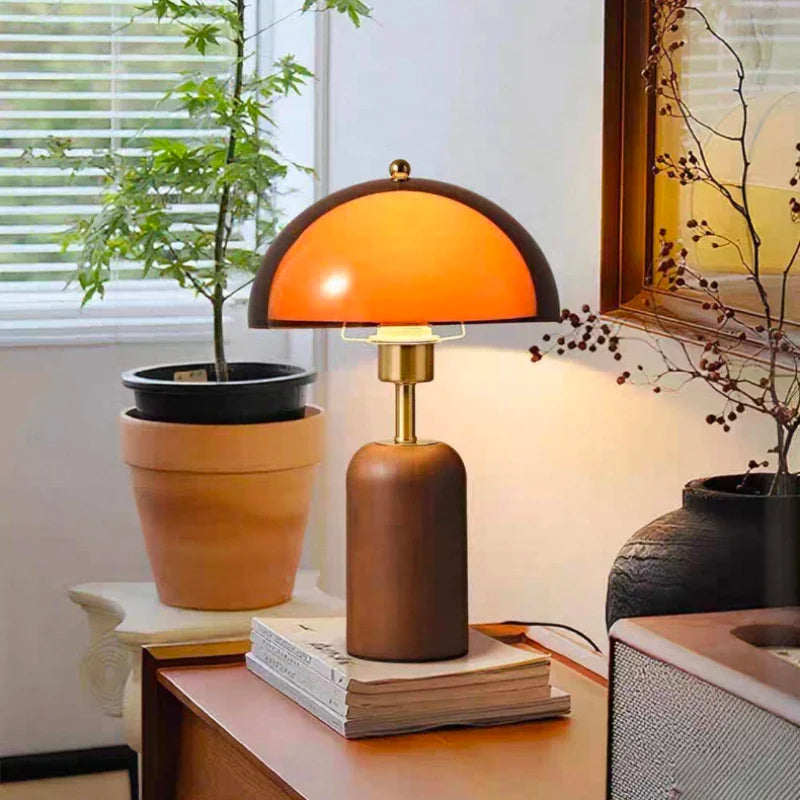 Amber Dome Table Lamp