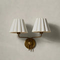 Pleated Twin Wall Sconce