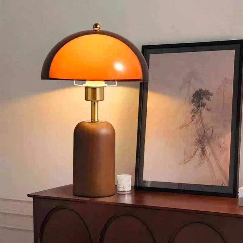 Amber Dome Table Lamp