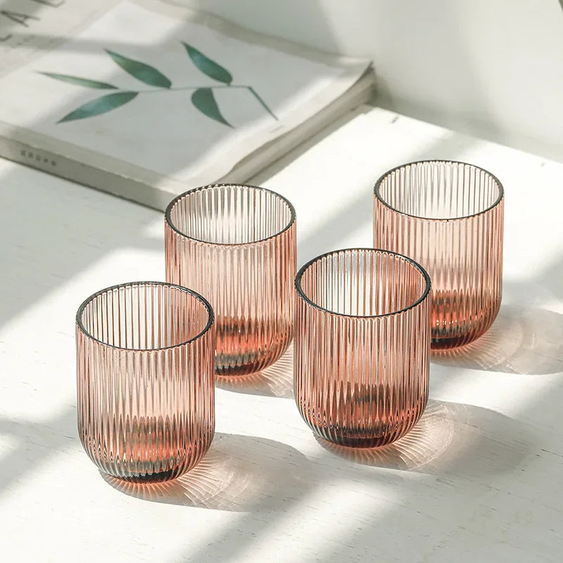 The Verona Ribbed Glasses (Set of 6)