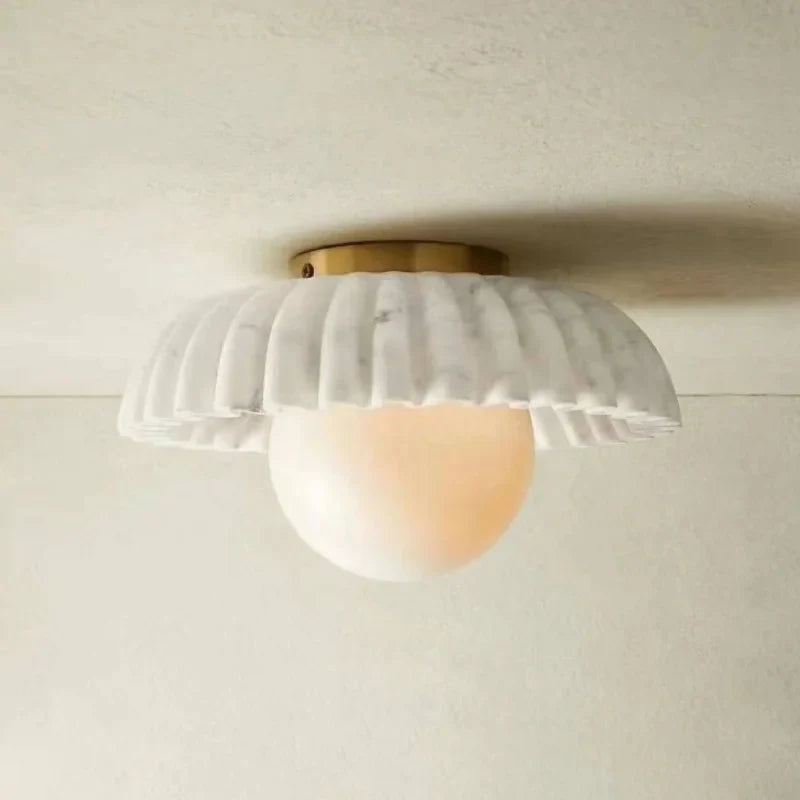 Carrara Pleat Ceiling Lamp