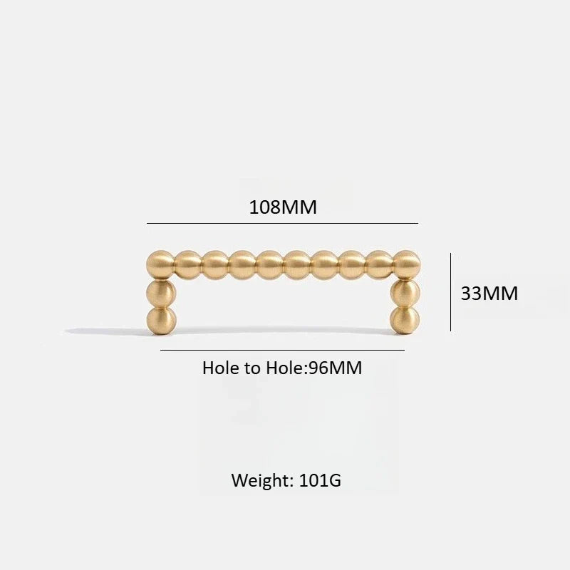 Pearl Brass Cabinet Pull