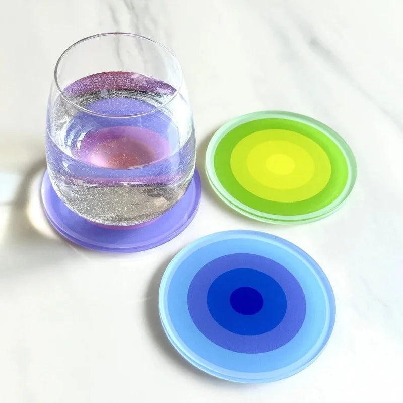 Ombre Rings 5-Piece Coaster Set