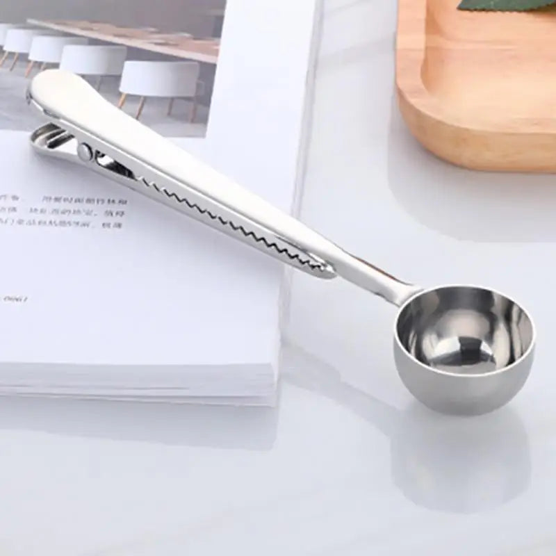 Coffee Spoon Clip Silver