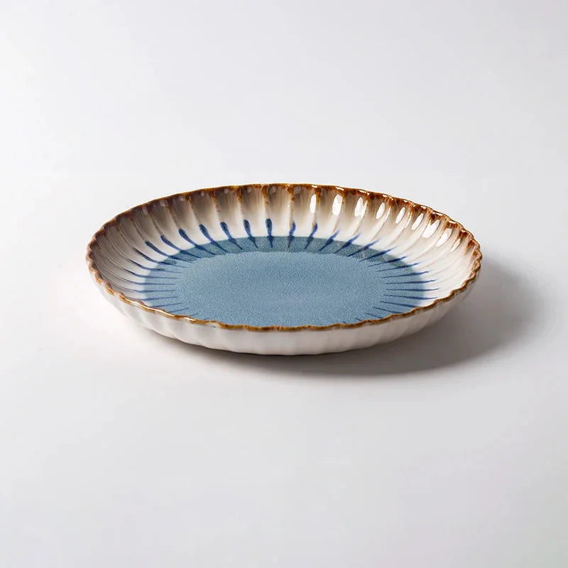 The Azure Petal Dinnerware Set Plate Large