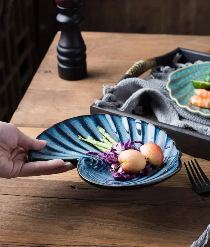 Ocean Whirl Ceramic Plate
