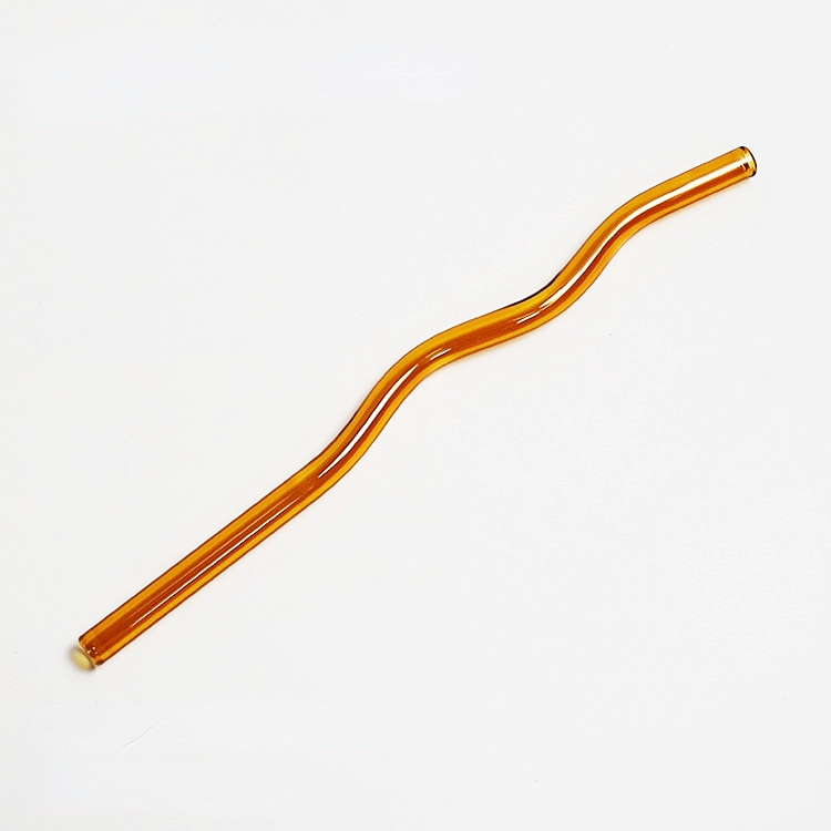 Sea Glass Straws Amber 1 Piece
