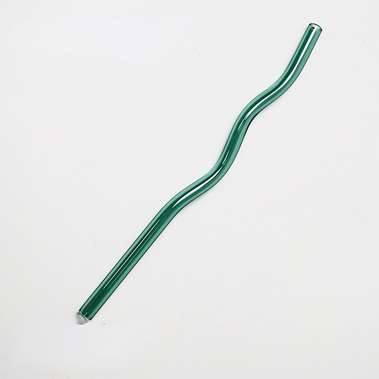 Sea Glass Straws Teal 1 Piece