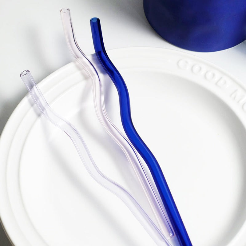 Sea Glass Straws In the Blues 3 Piece Set