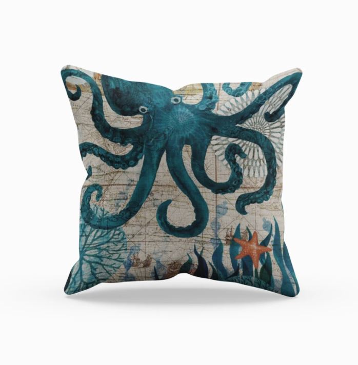 Sea Life Cushion Covers Octopus