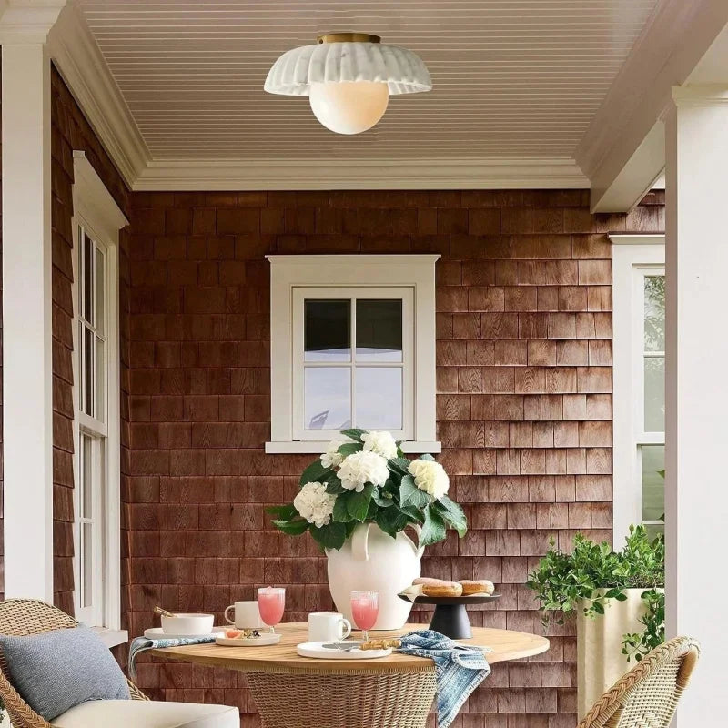 Carrara Pleat Ceiling Lamp