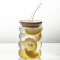 Bubble Beam Glass Cup