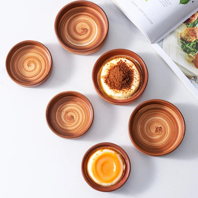 Clay Swirl Dessert Dish