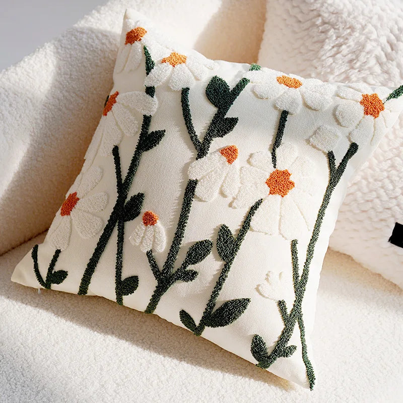 Savanna Trace Pillow Cover Daisies
