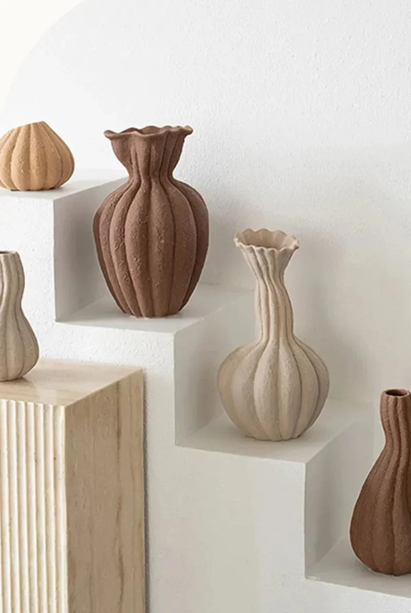 Earthform Textured Ceramic Vase