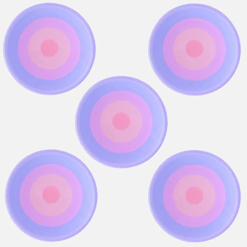 Ombre Rings 5-Piece Coaster Set