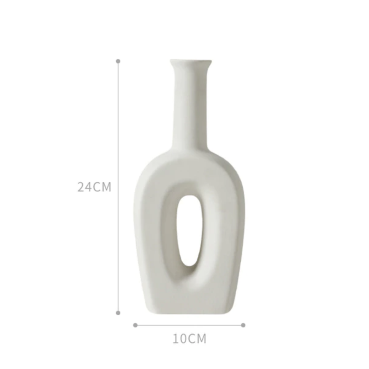 Serenity Ceramic Bud Vases & Accents Hollow Bottle