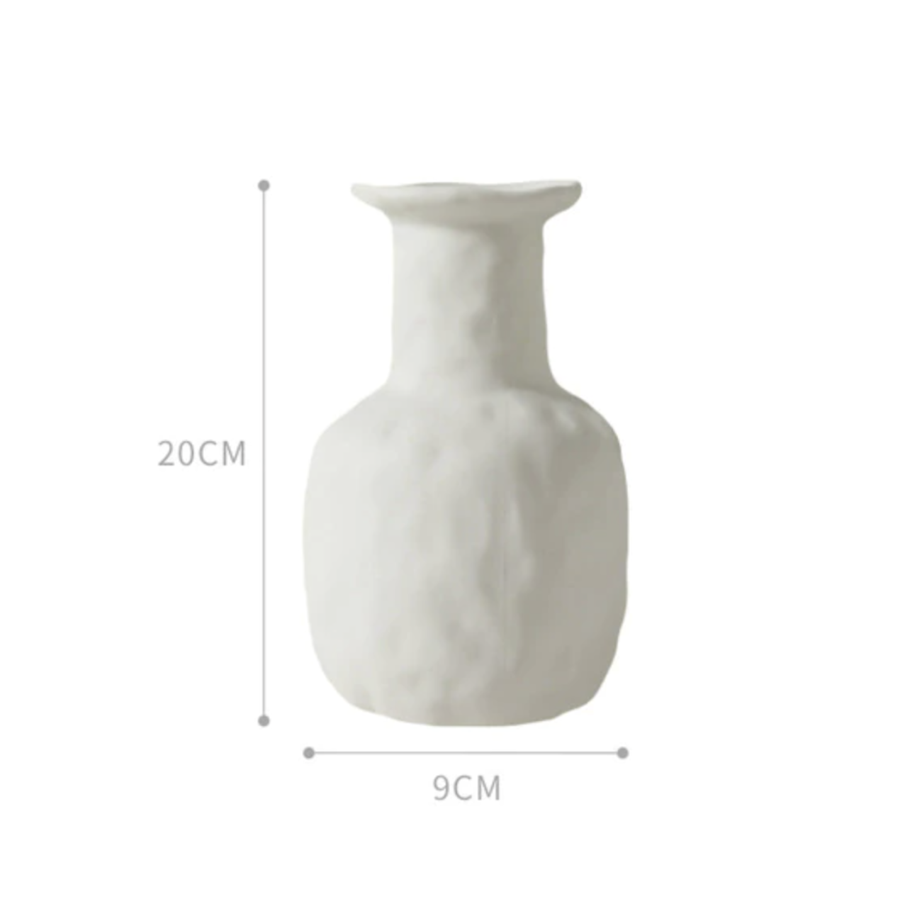 Serenity Ceramic Bud Vases & Accents Textured Bottle