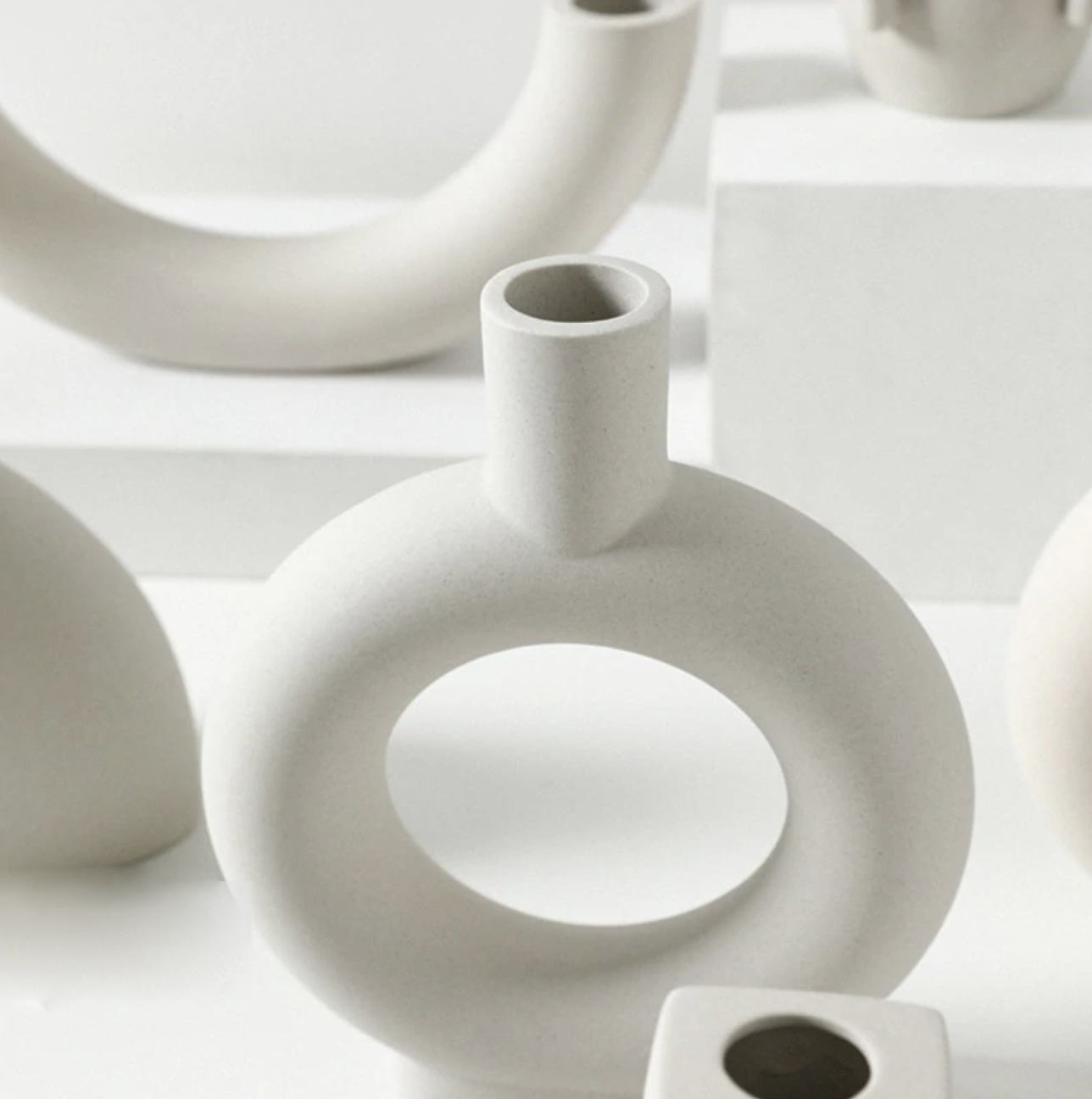 Serenity Ceramic Bud Vases & Accents