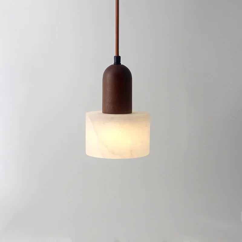 Serenity Marble Pendant Light Dark Brown