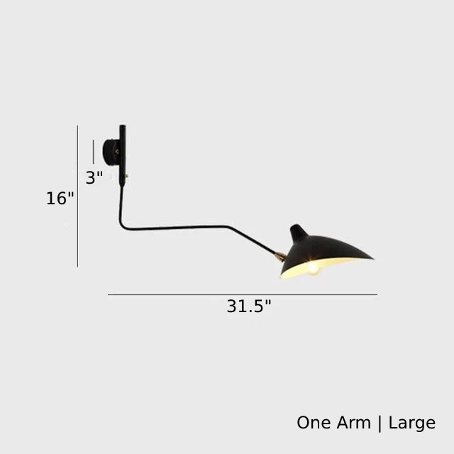 Serge Duckbill Wall Lamp with Swing Arms - Final Sale
