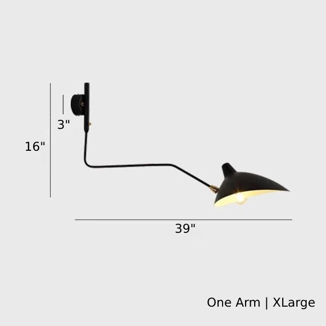 Serge Duckbill Wall Lamp with Swing Arms - Final Sale