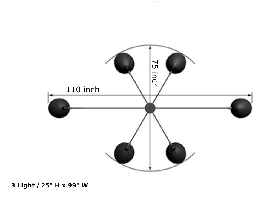 Serge Rotating Arm Ceiling Light - Final Sale