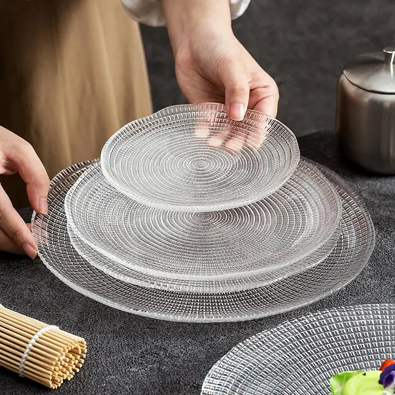 Lattice Glow Glass Plates
