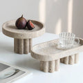 Faux Travertine Decorative Stands