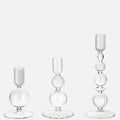 Amora Glow Glass Candle Holder Set