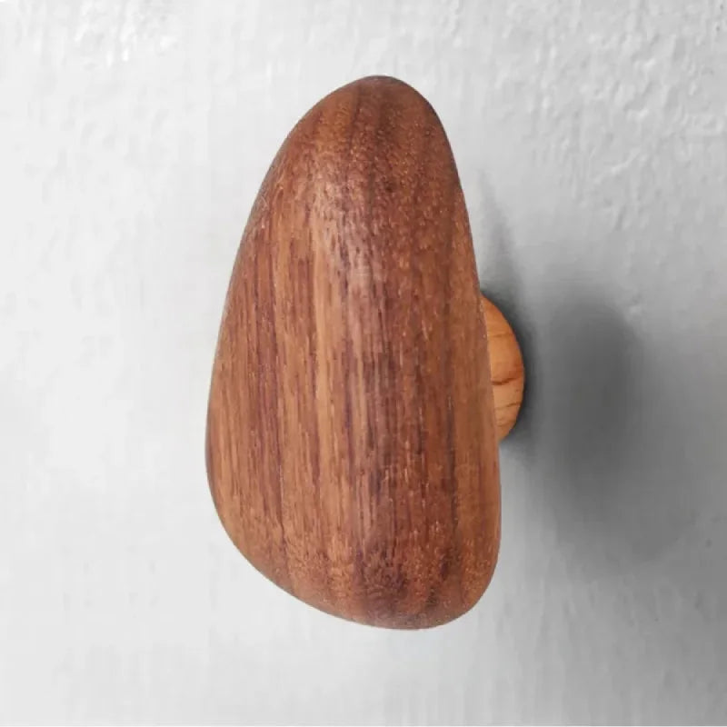 Pebble Pull Walnut Drawer Handle