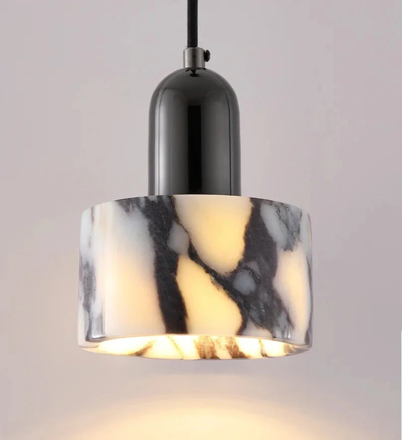 Carrara Marble Eclipse Lamp