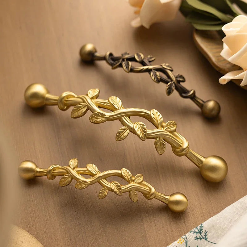 Willowvine Brass Cabinet Pulls