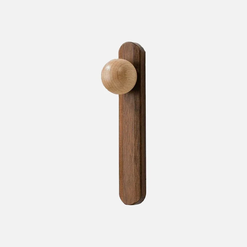 Hemisphere Cabinet Wood Pulls Long Walnut - Beech
