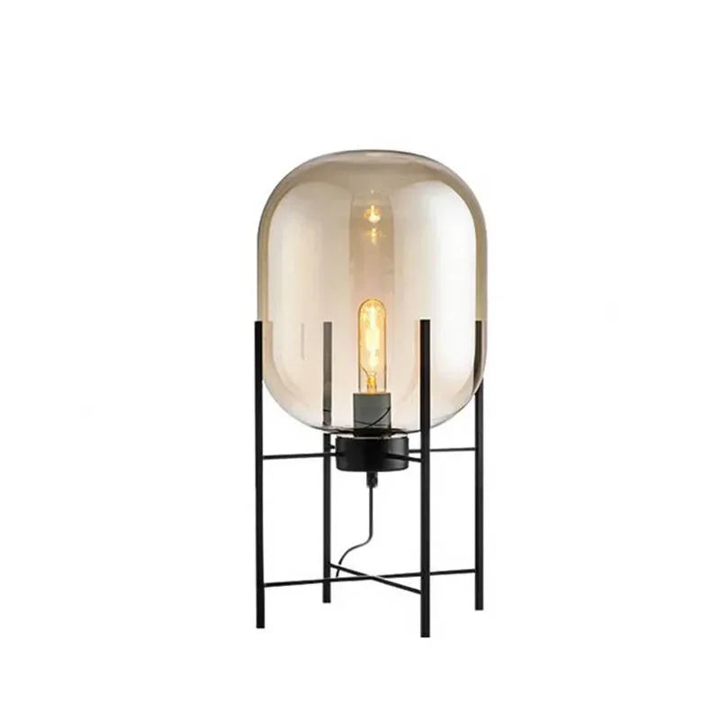 Pulpo Glass Table and Floor Lamp Amber Large Table Lamp