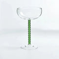 Gilded Era Beaded Coupe Glass