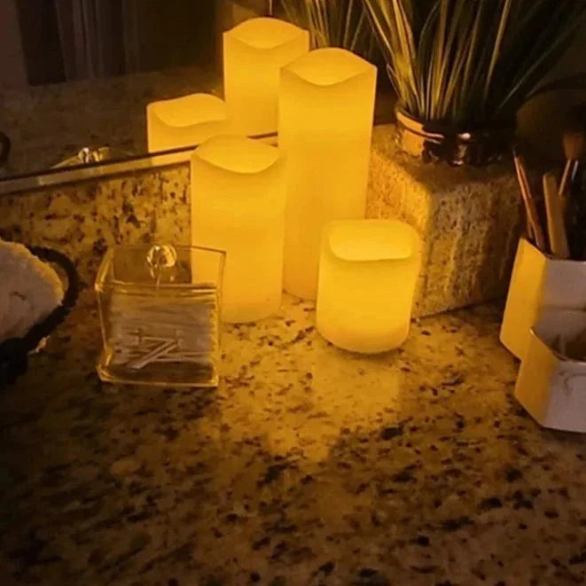 Flameless Melted Candles