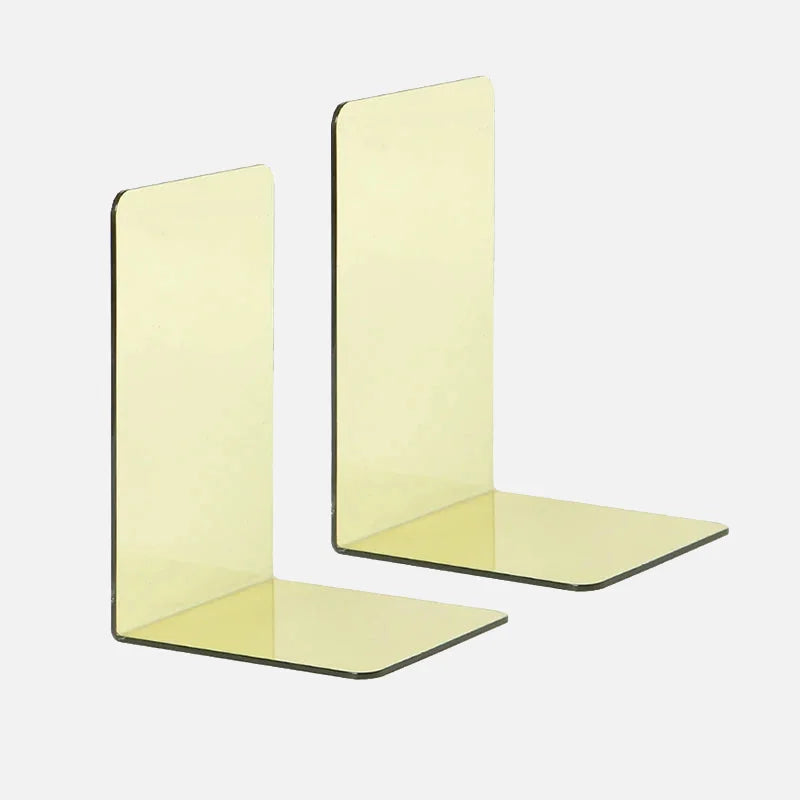 Lumina Acrylic Bookends Light Yellow