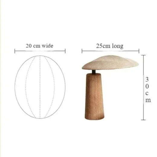 Wabi Sabi Linen Table Lamp EU