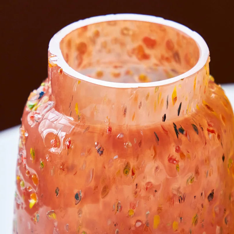 Confetti Pop Textured Glass Vase