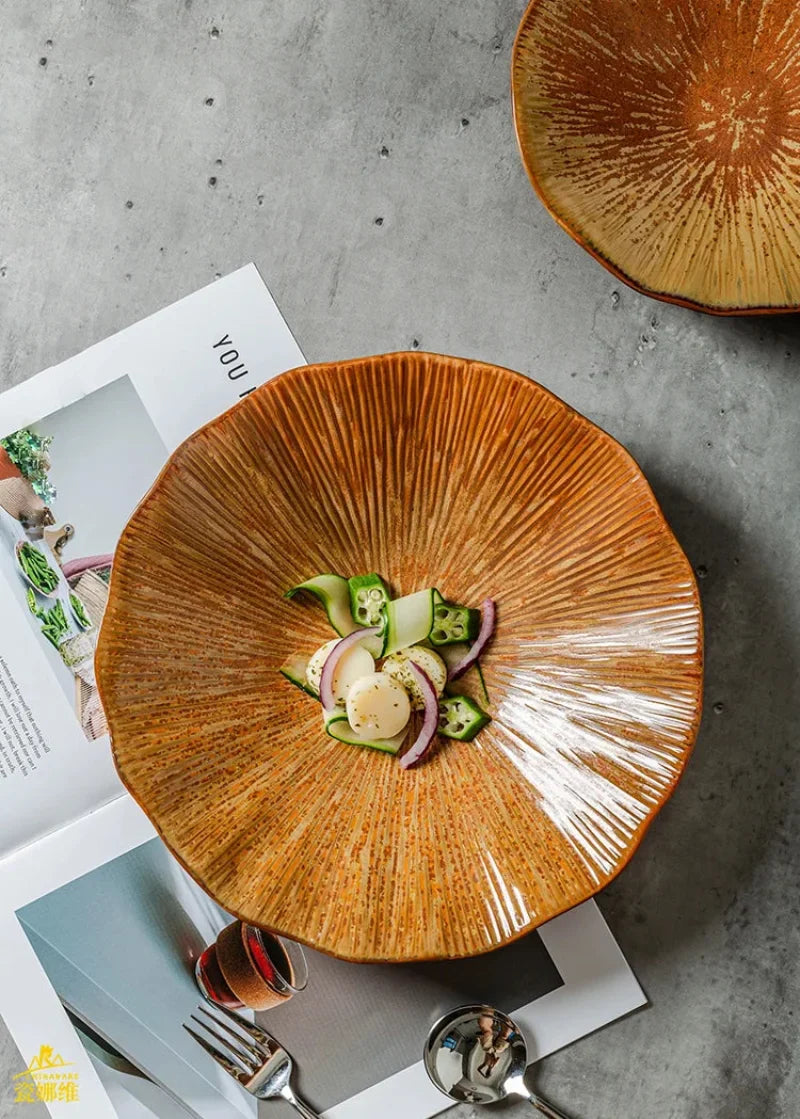 Terra Sunburst Artisan Bowl