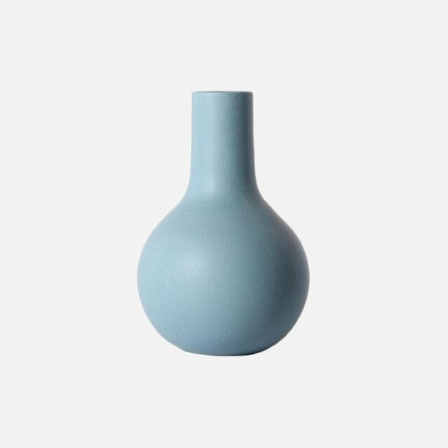 Shades of Blue Ceramic Vase - Final Sale Blue