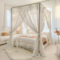 Lace Bed Canopy Curtains – Romantic Bedroom Decor