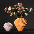 Shell Floral Ceramic Vase