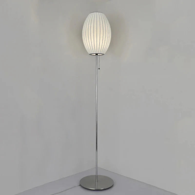 Silk Lights Fabric Table & Floor Lamp Floor Lamp Long