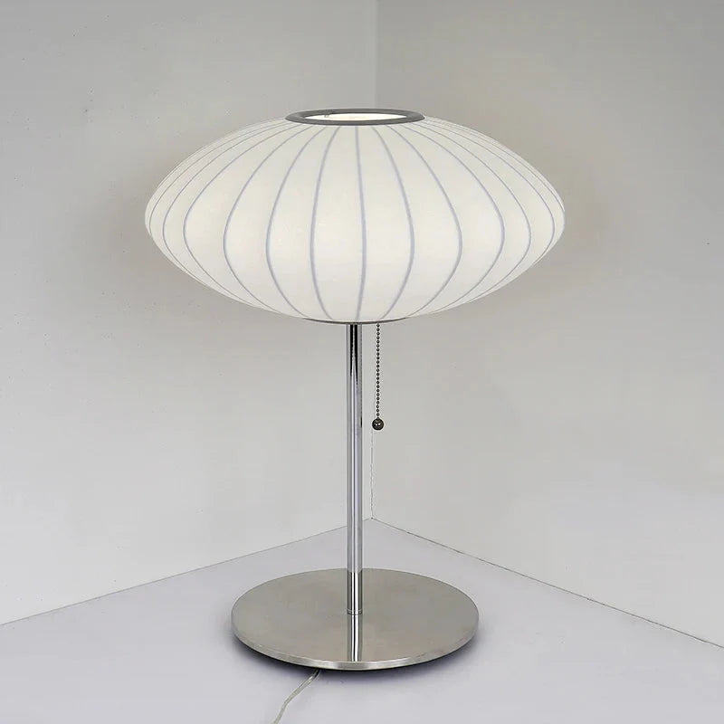 Silk Lights Fabric Table & Floor Lamp Table Lamp Oval