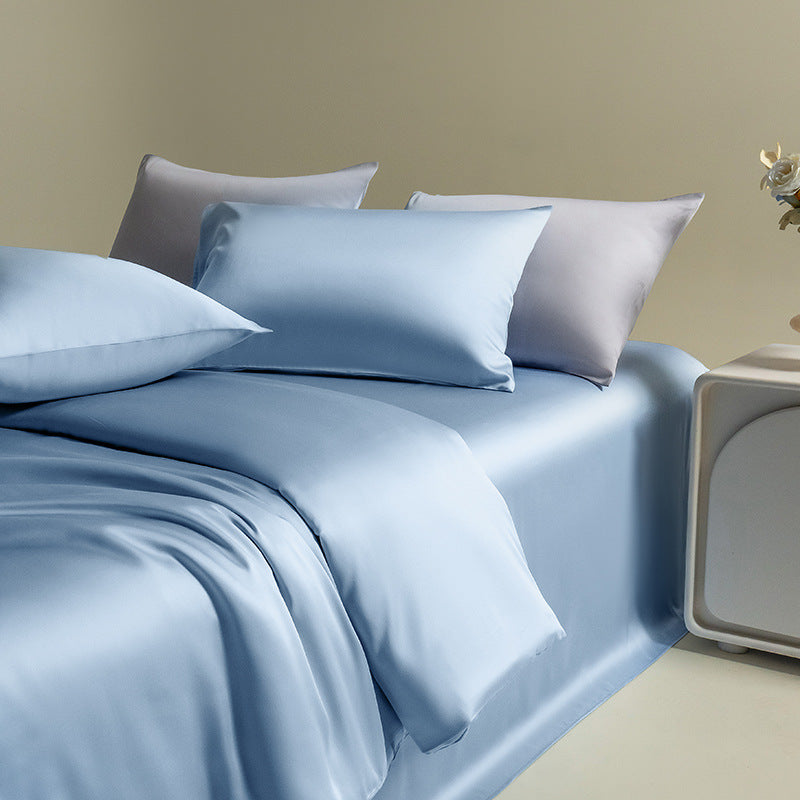 Silky Lyocell Bedding Set — Luxury Comfort Blue